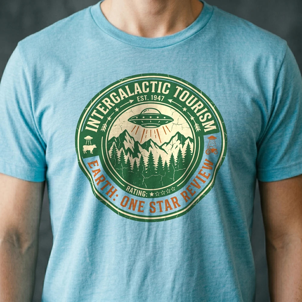 Intergalactic Tourism Alien T-shirt