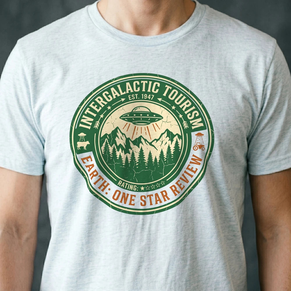 Intergalactic Tourism Alien T-shirt