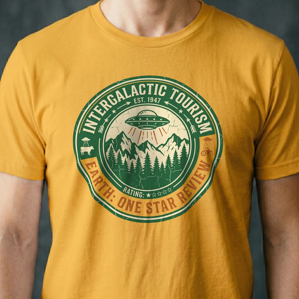 Intergalactic Tourism Alien T-shirt