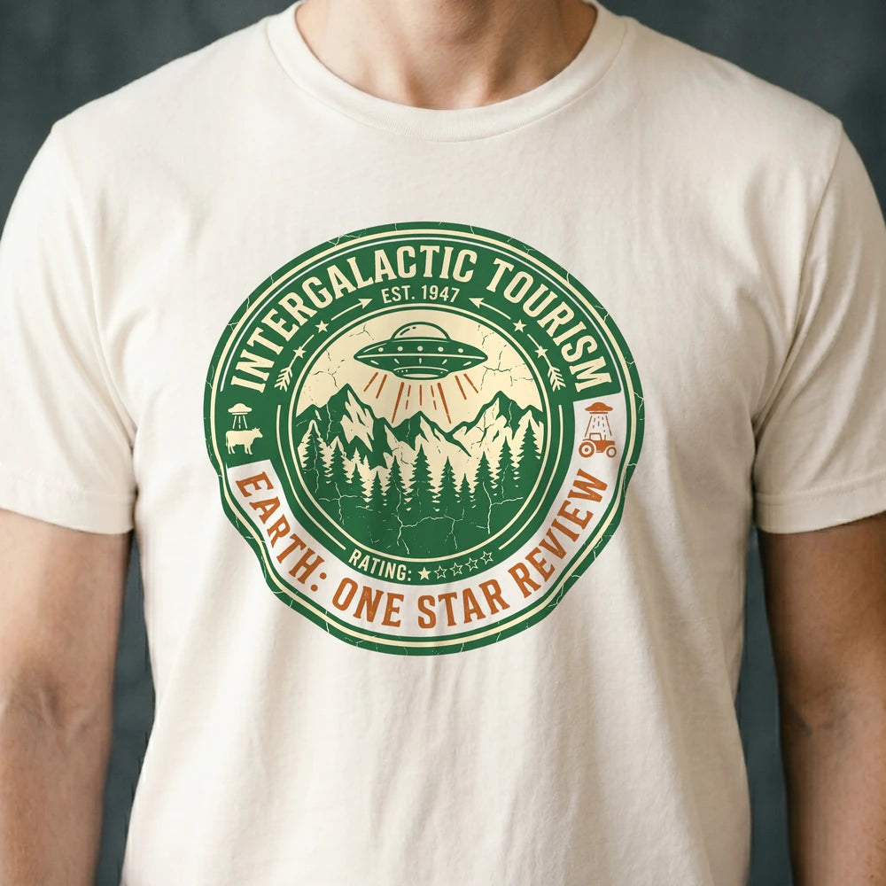 Intergalactic Tourism Alien T-shirt