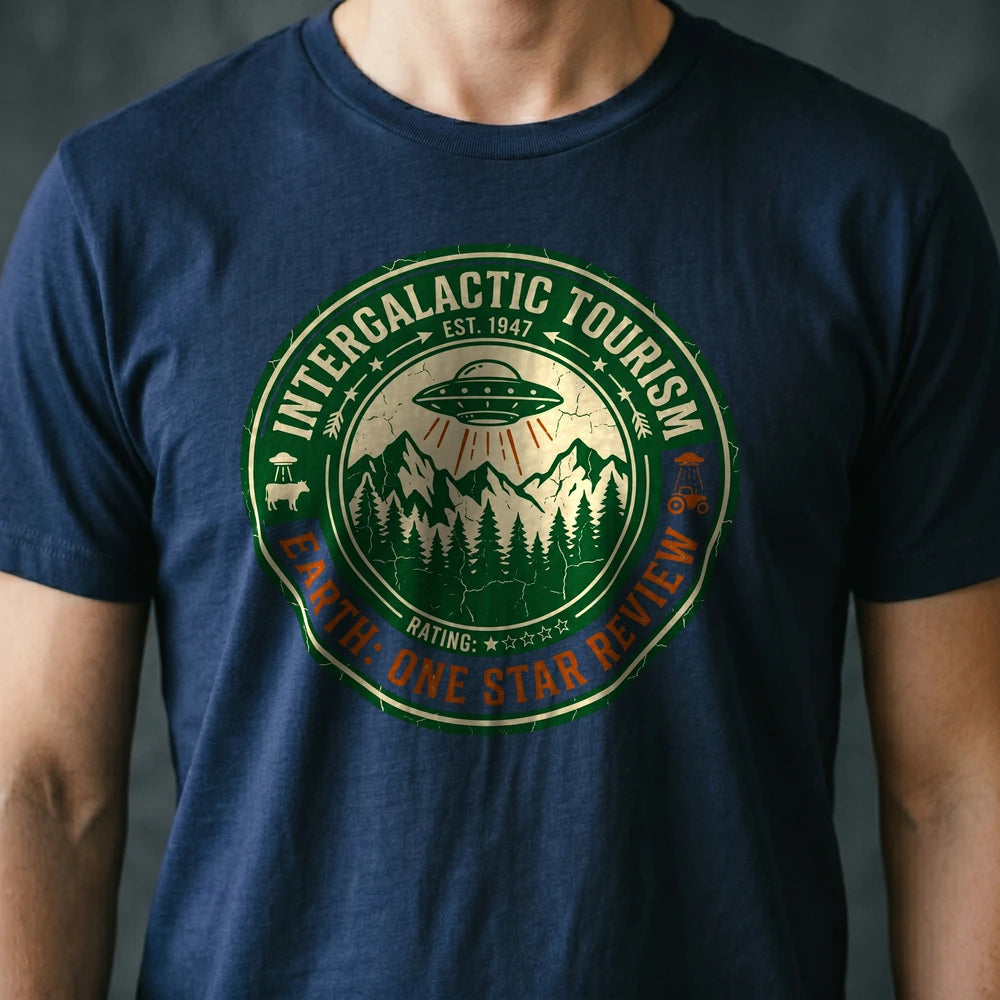 Intergalactic Tourism Alien T-shirt