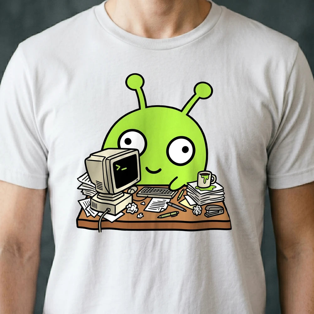 Office Drone Alien T-shirt