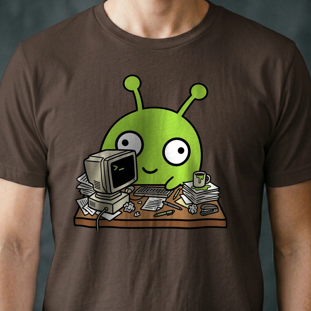 Office Drone Alien T-shirt