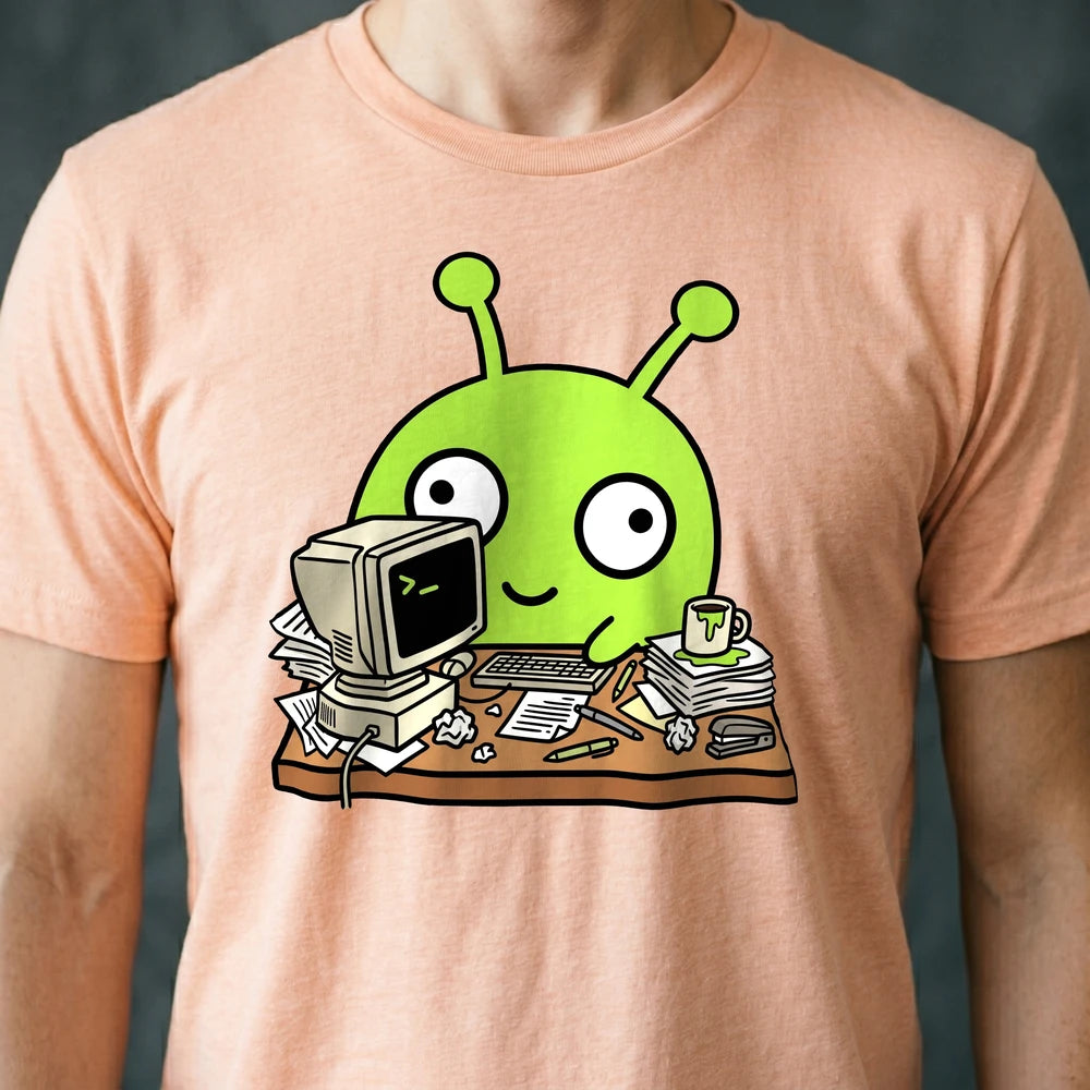 Office Drone Alien T-shirt