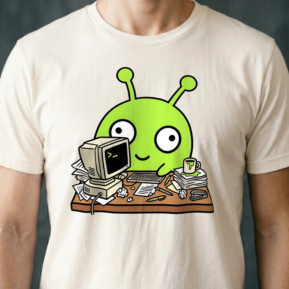 Office Drone Alien T-shirt