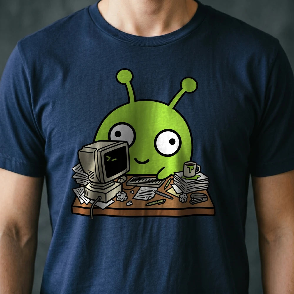 Office Drone Alien T-shirt