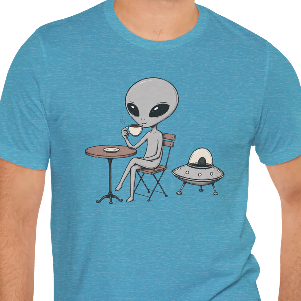 Café Break Alien T-shirt