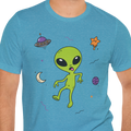 Space Walk Alien T-shirt