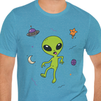 Space Walk Alien T-shirt