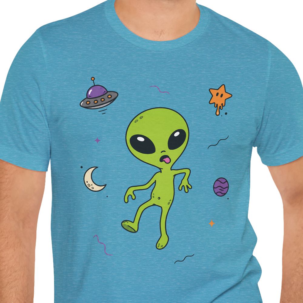 Space Walk Alien T-shirt