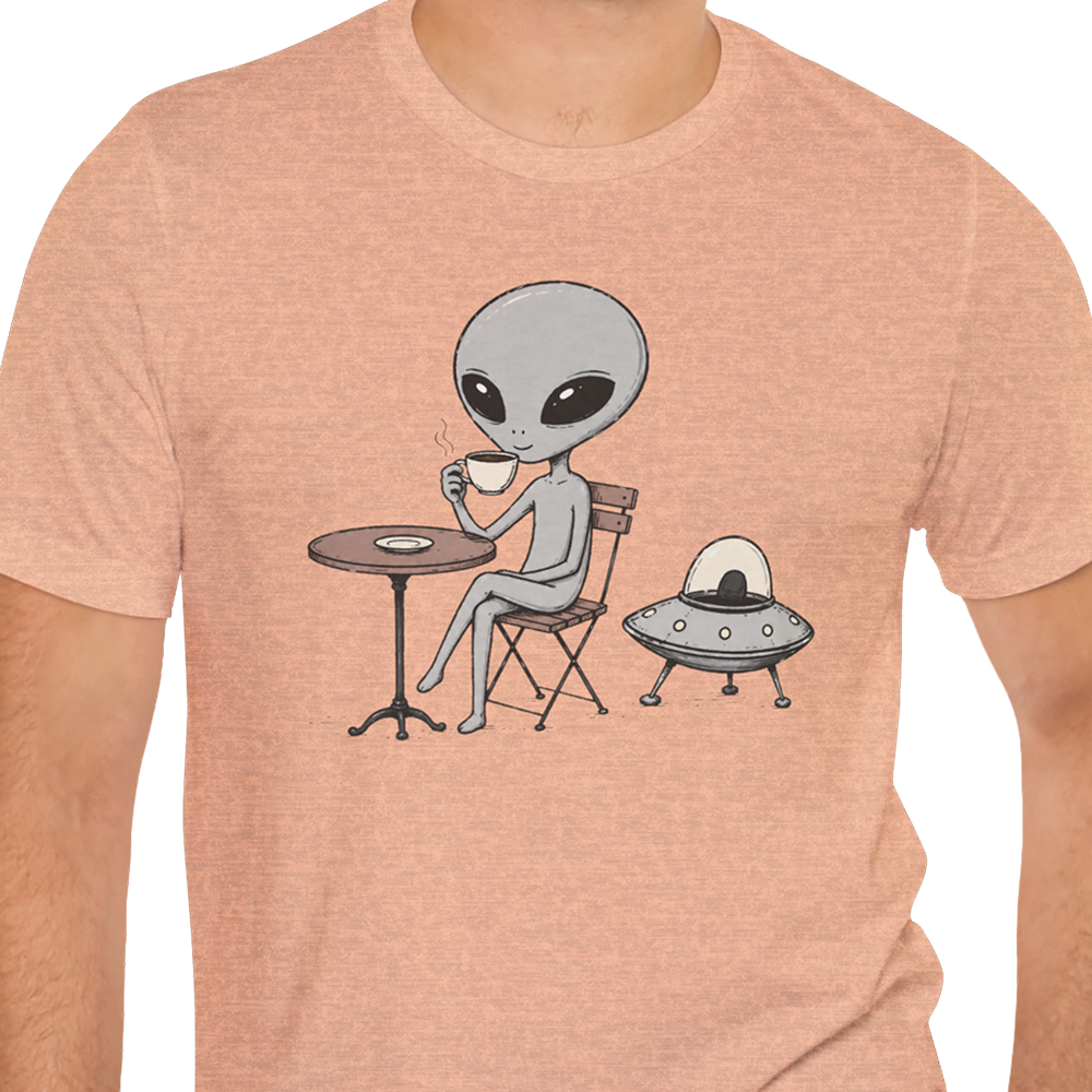 Café Break Alien T-shirt