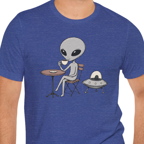 Café Break Alien T-shirt