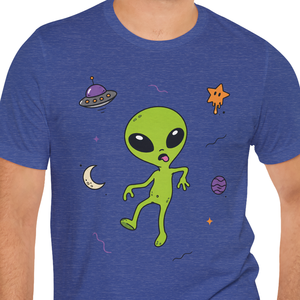 Space Walk Alien T-shirt