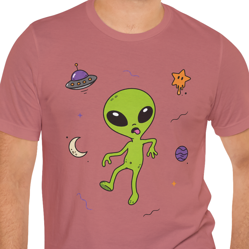 Space Walk Alien T-shirt