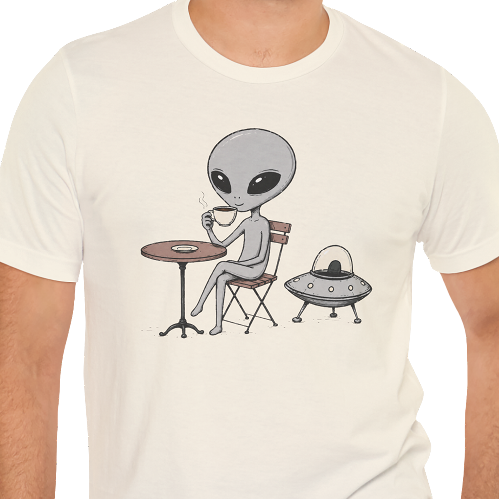 Café Break Alien T-shirt
