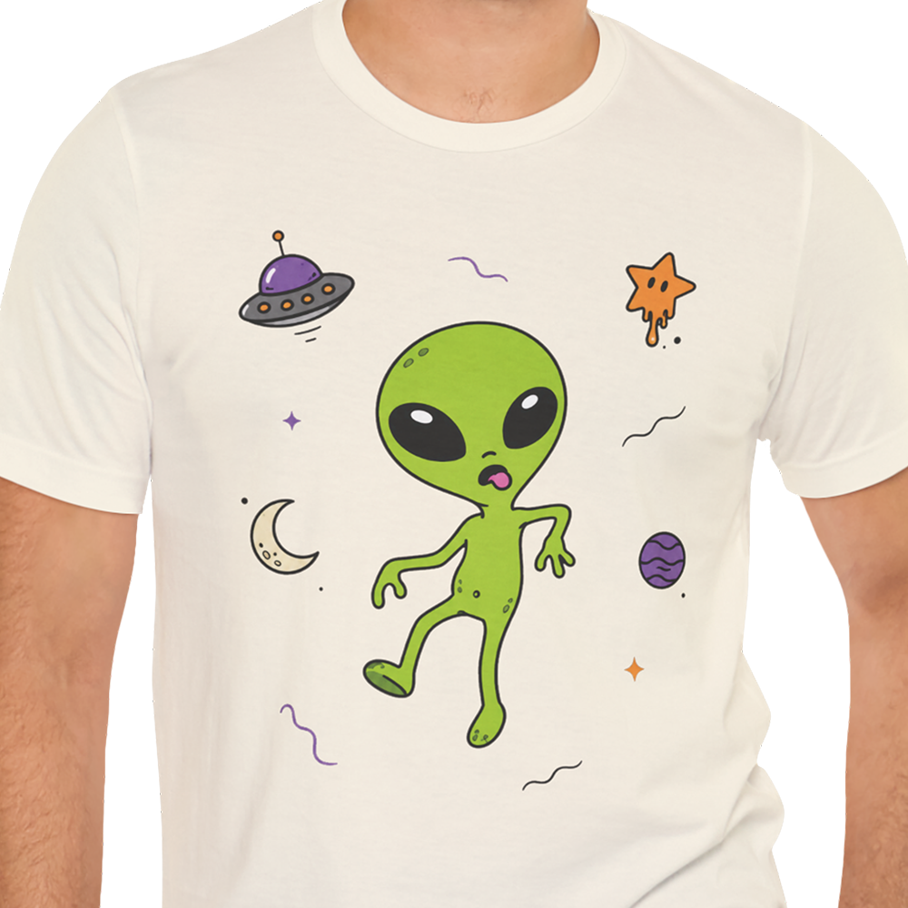 Space Walk Alien T-shirt