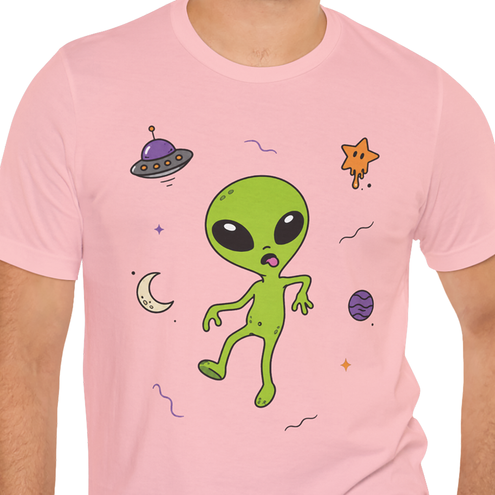 Space Walk Alien T-shirt
