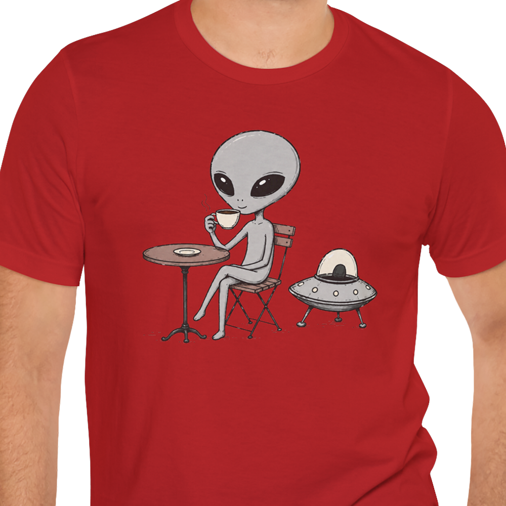 Café Break Alien T-shirt