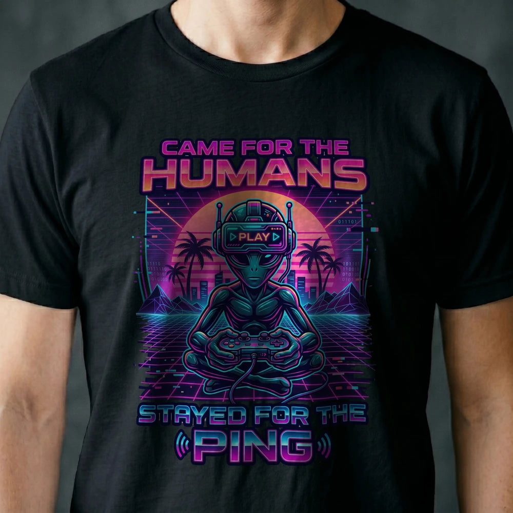 Stayed for the Ping Alien T-shirt