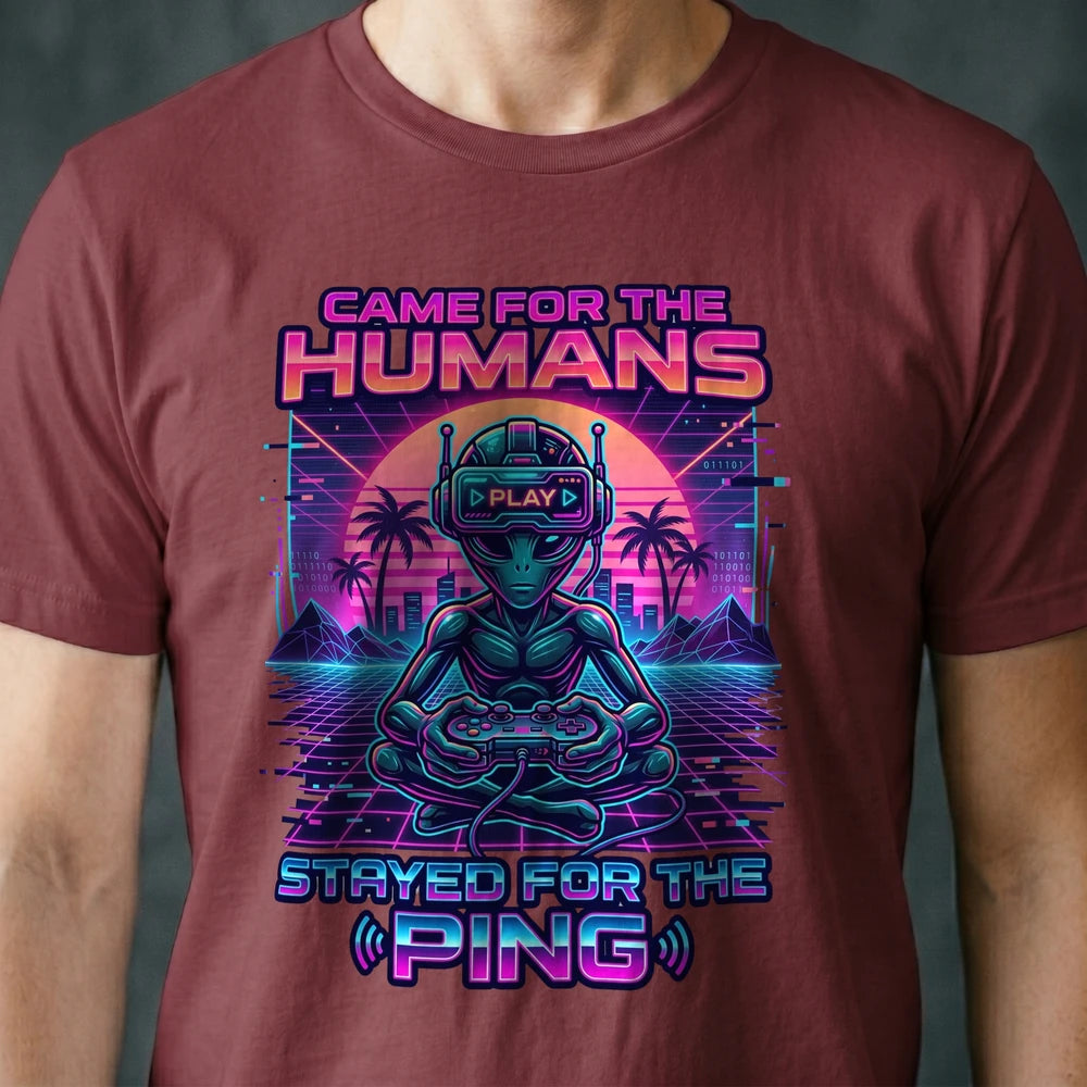 Stayed for the Ping Alien T-shirt