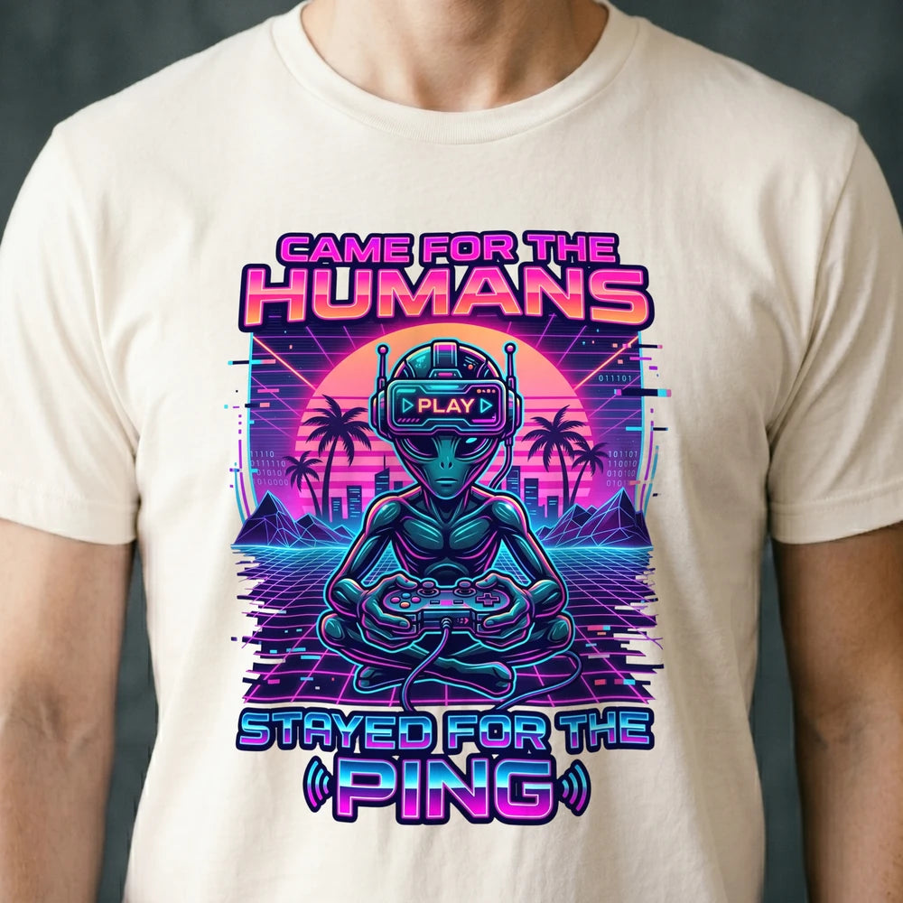 Stayed for the Ping Alien T-shirt