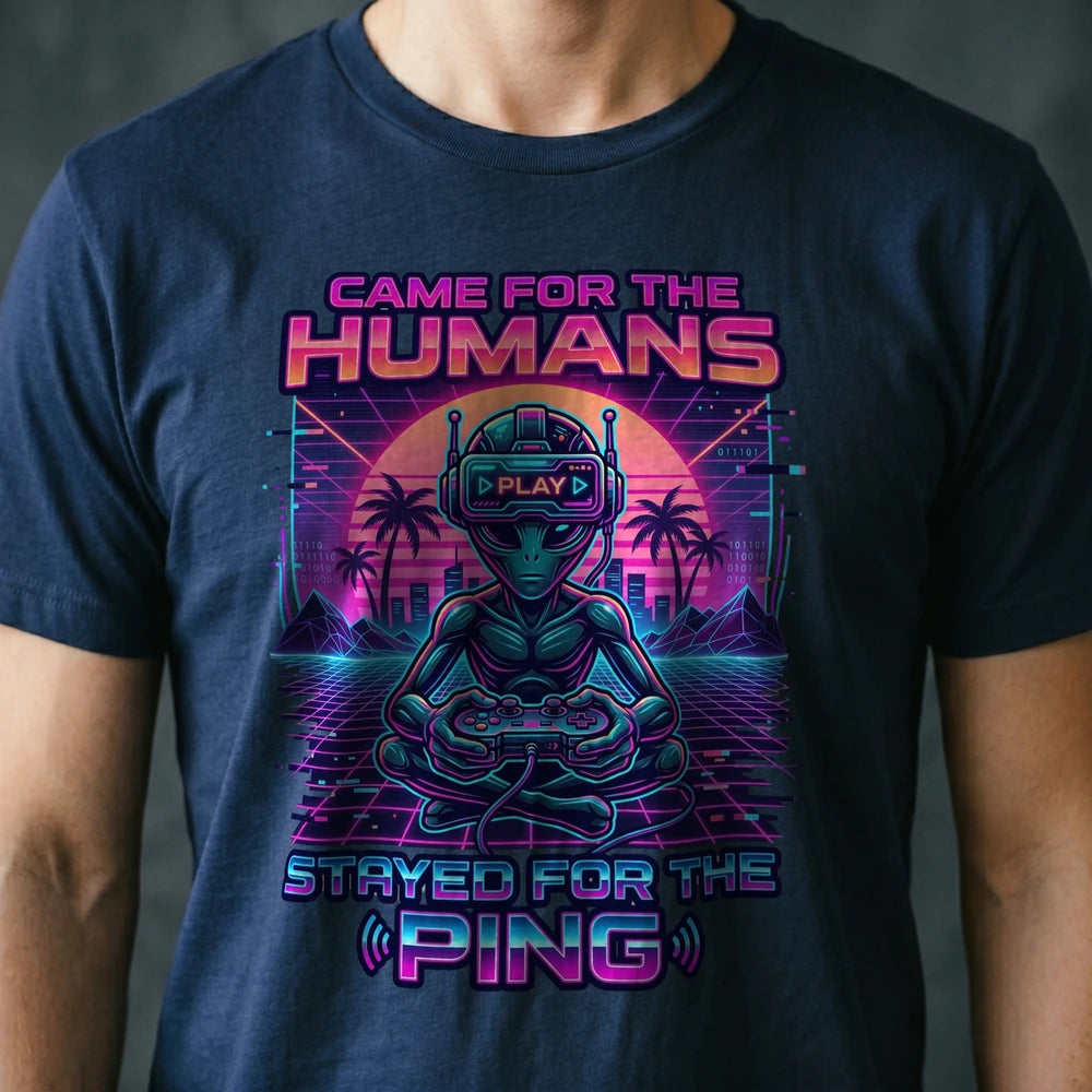 Stayed for the Ping Alien T-shirt