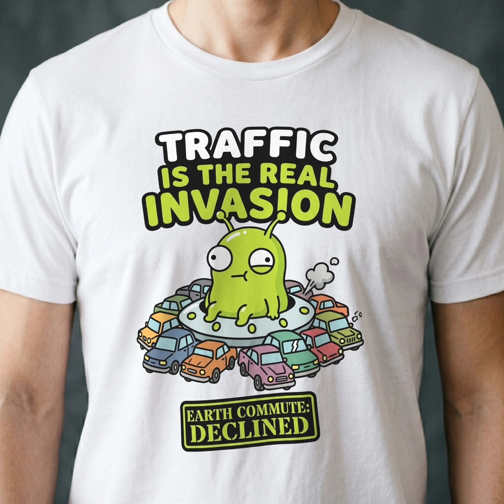 Traffic Is the Real Invasion Alien T-shirt