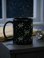 UFO Signal All-Over Alien Mug