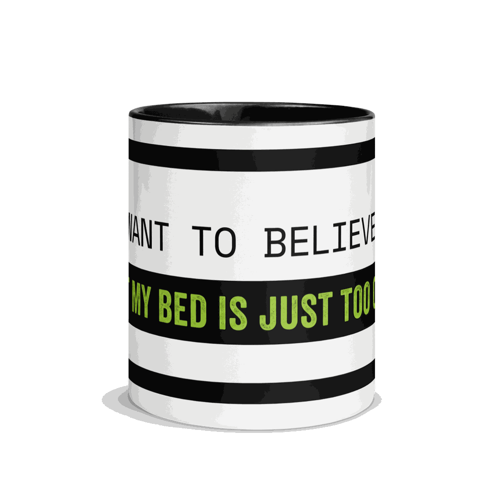 Bed Is Too Comfy Alien Mug