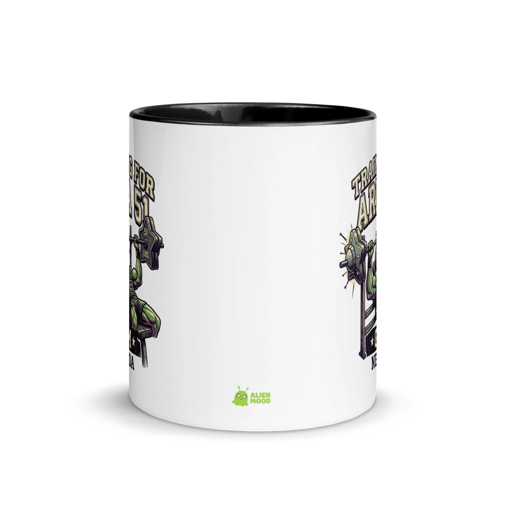 Training for Area 51 Gym Alien Mug