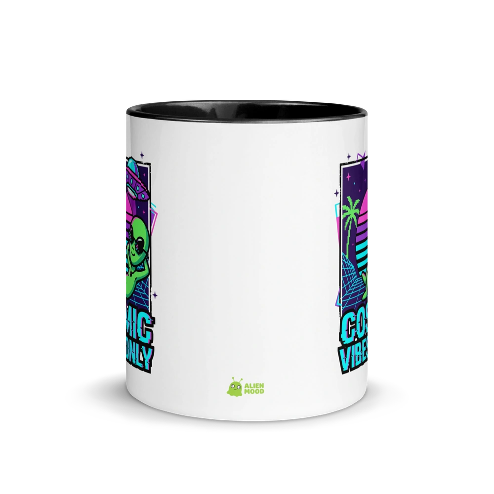 Cosmic Vibes Only Alien Mug