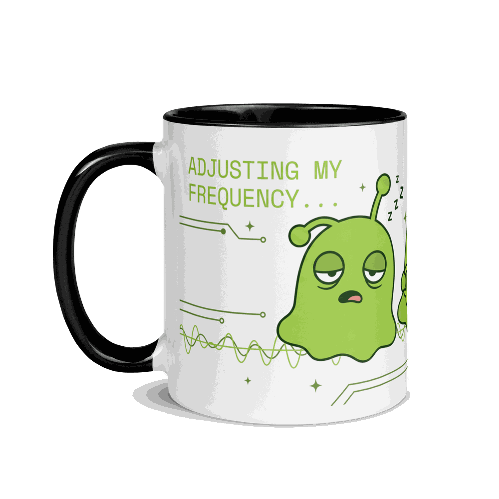 Adjusting My Frequency Alien Mug