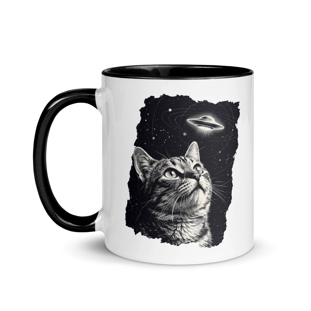 The Cat Saw Everything Alien Mug