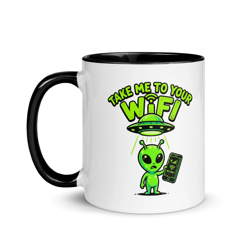 Take Me to Your WiFi Alien Mug