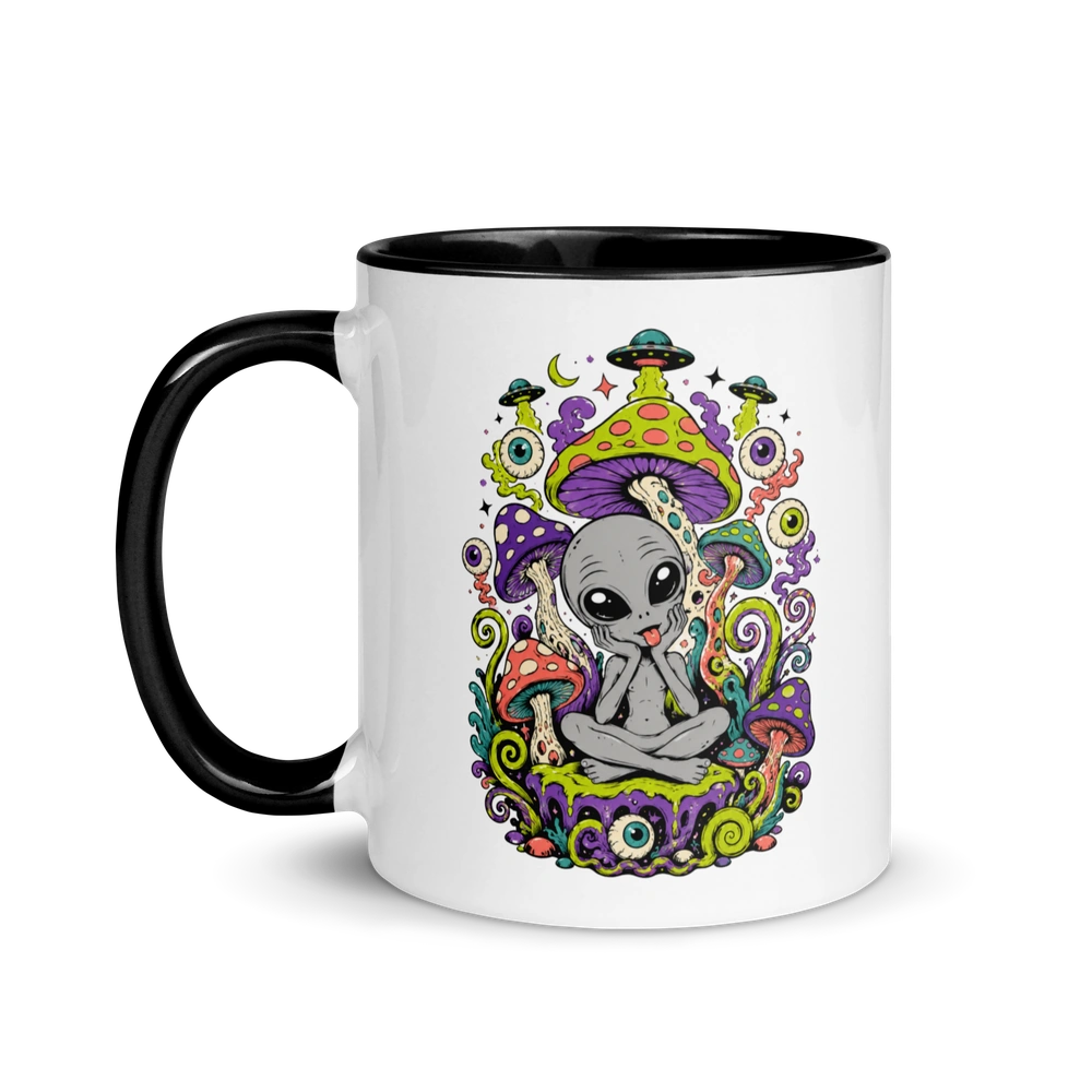 Mushroom Trip Alien Mug