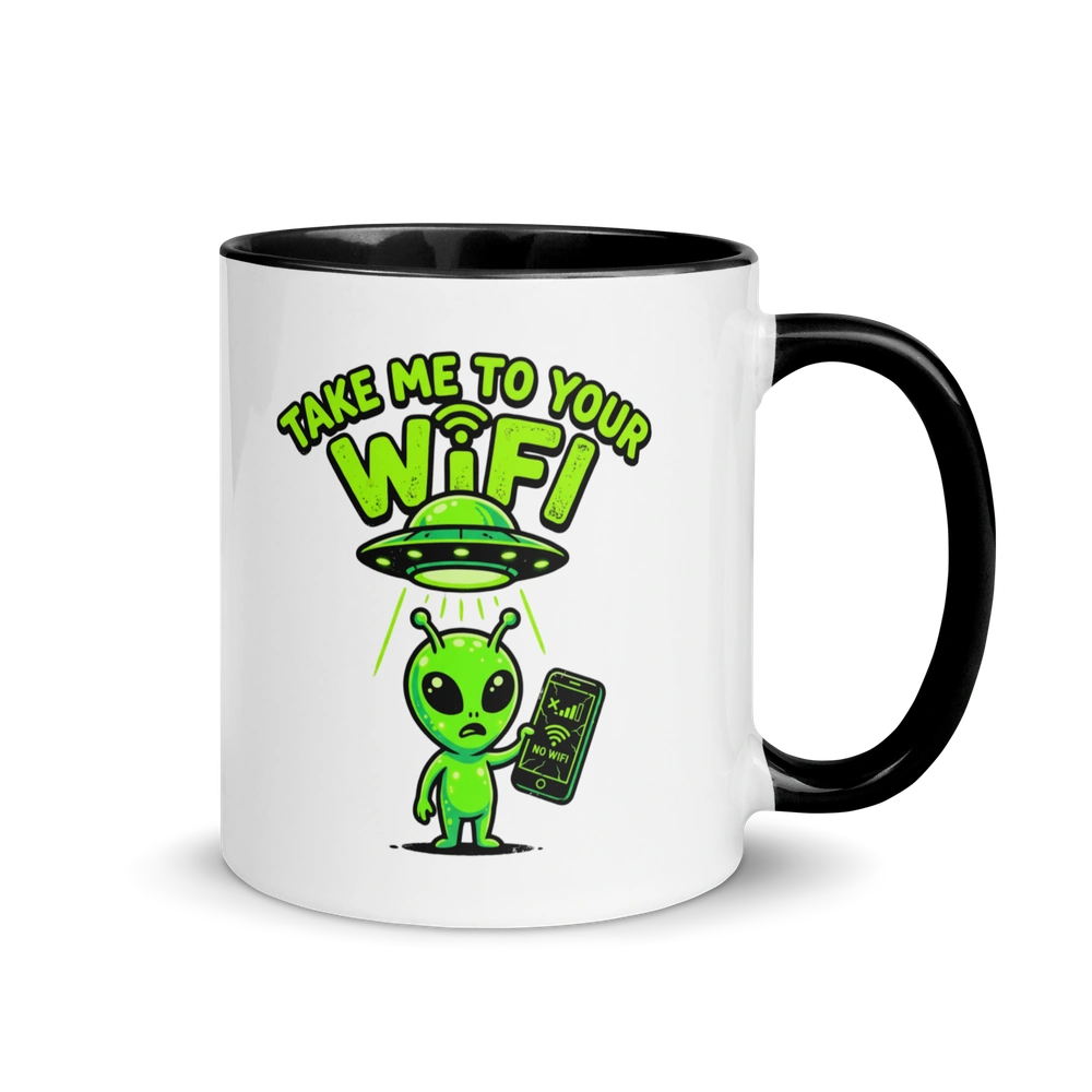 Take Me to Your WiFi Alien Mug