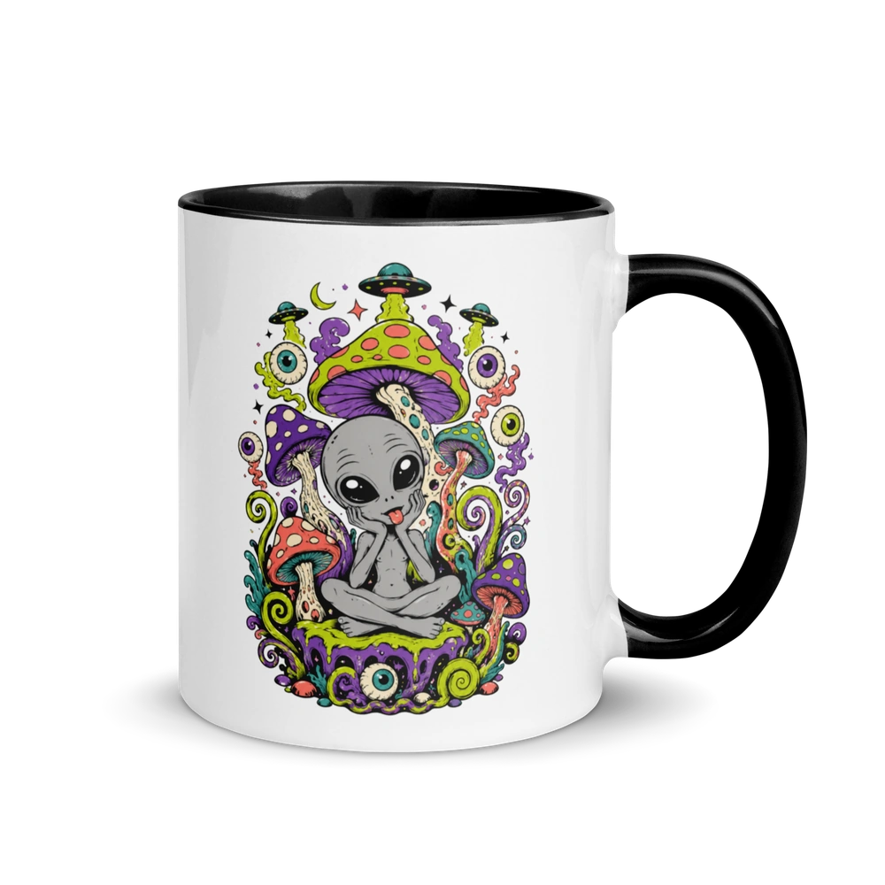 Mushroom Trip Alien Mug