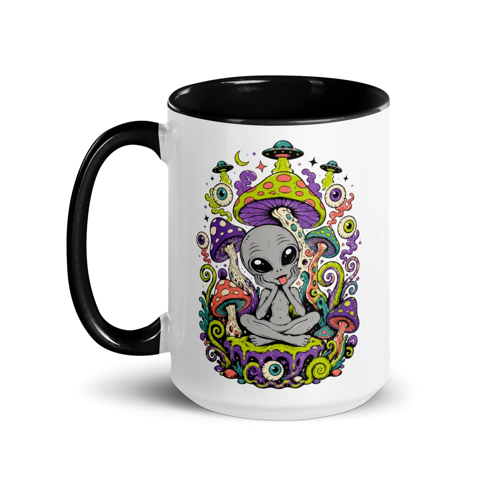 Mushroom Trip Alien Mug