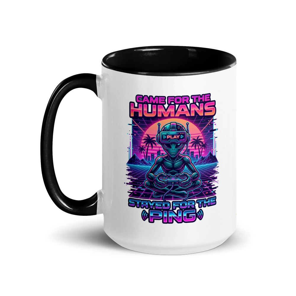Stayed for the Ping Alien Mug