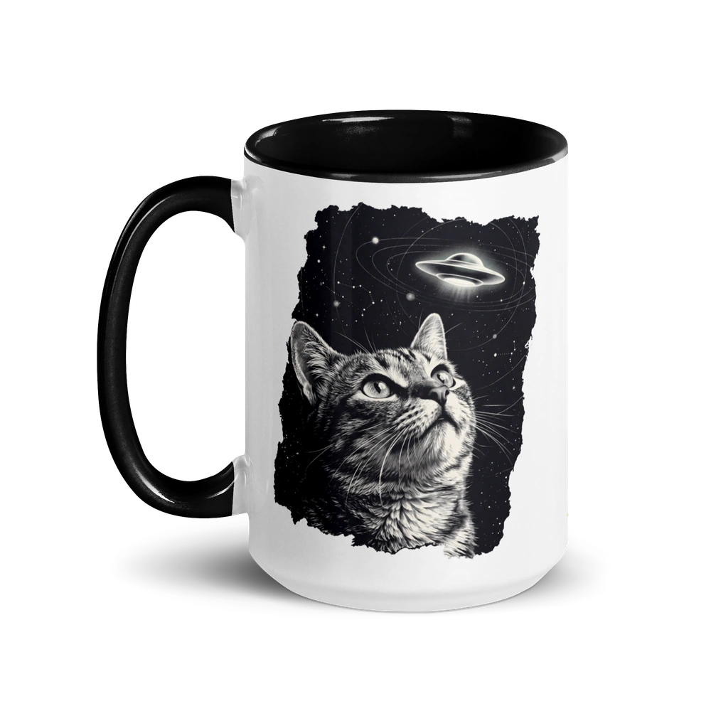 The Cat Saw Everything Alien Mug
