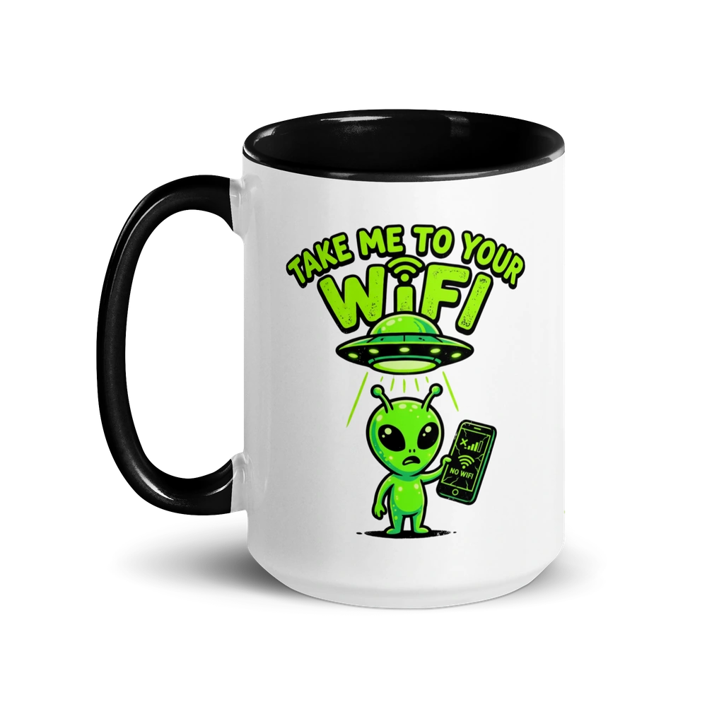 Take Me to Your WiFi Alien Mug