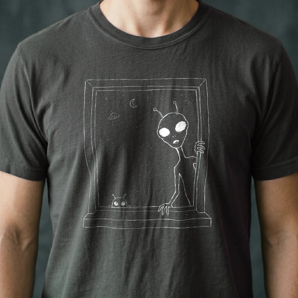 Window Watcher Alien T-shirt