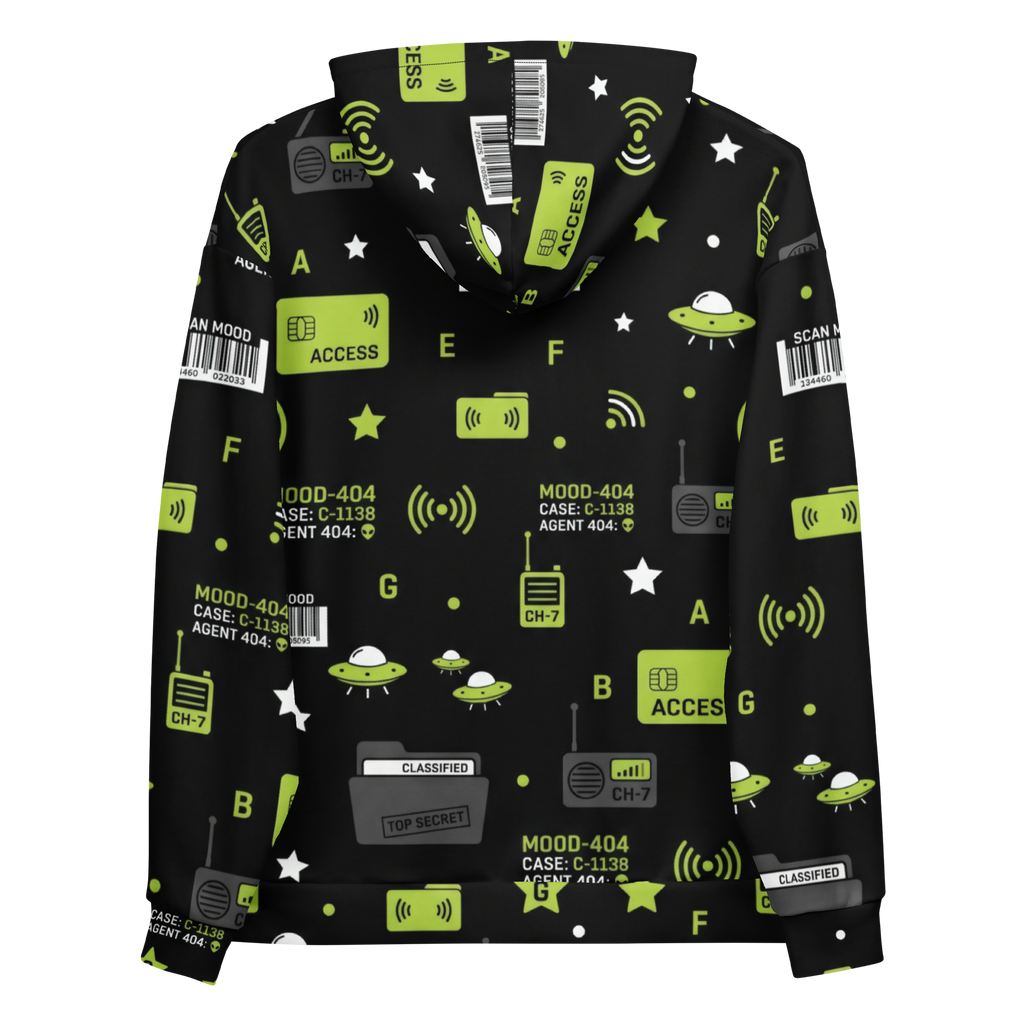 Case File All-Over Alien Hoodie