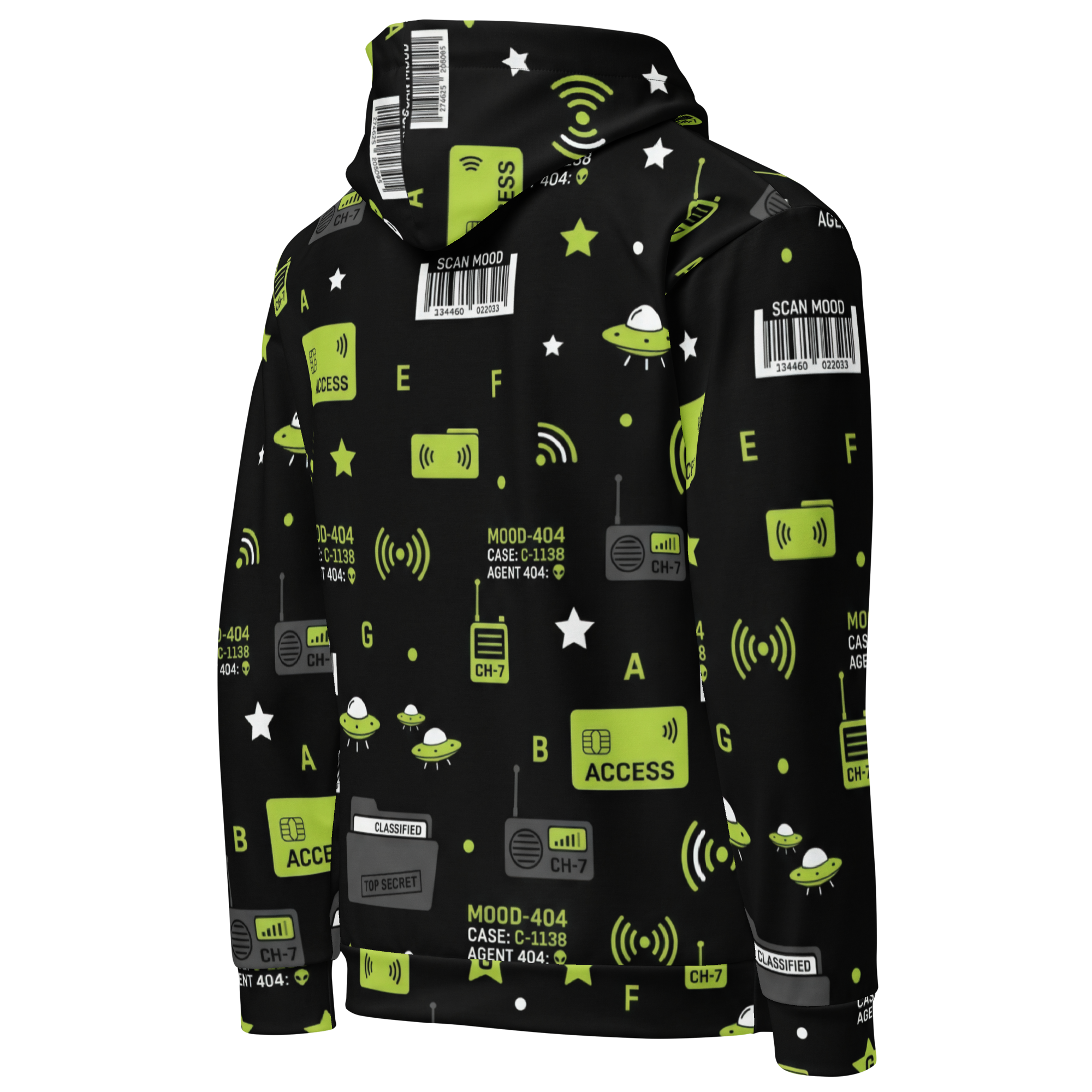 Case File All-Over Alien Hoodie