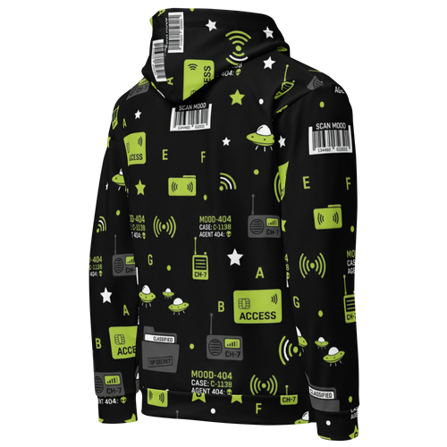 Case File All-Over Alien Hoodie