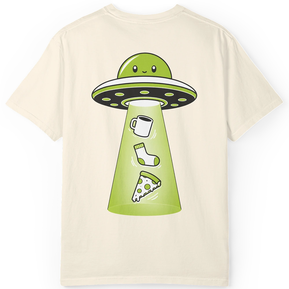 Snack Abduction Alien T-shirt