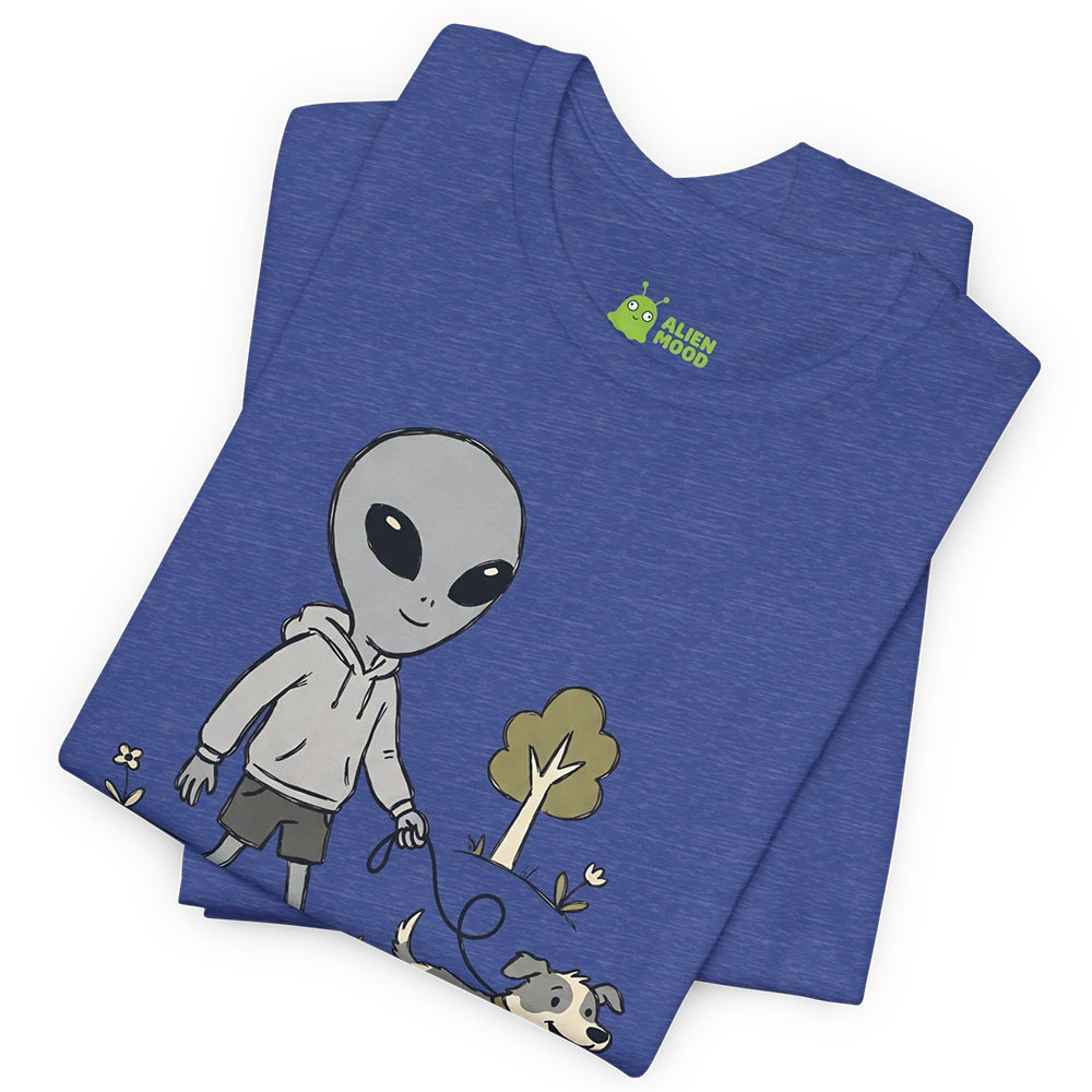 Dog Walker Alien T-shirt