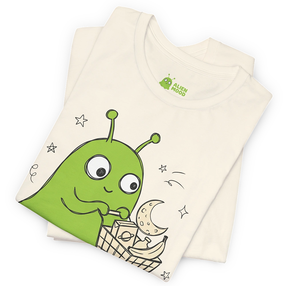 Grocery Run Alien T-shirt