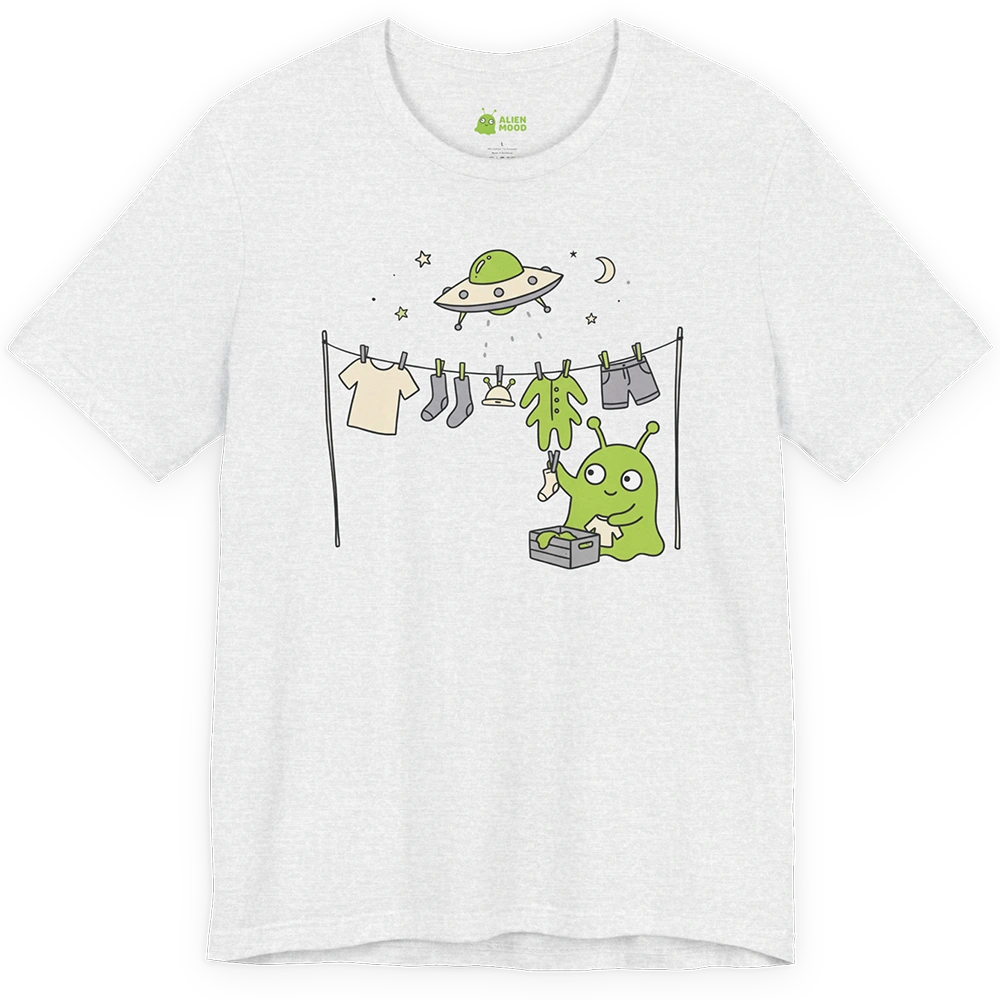 Laundry Day Alien T-shirt