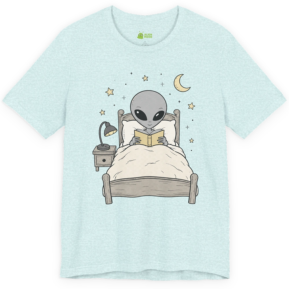Bedtime Reading Alien T-shirt